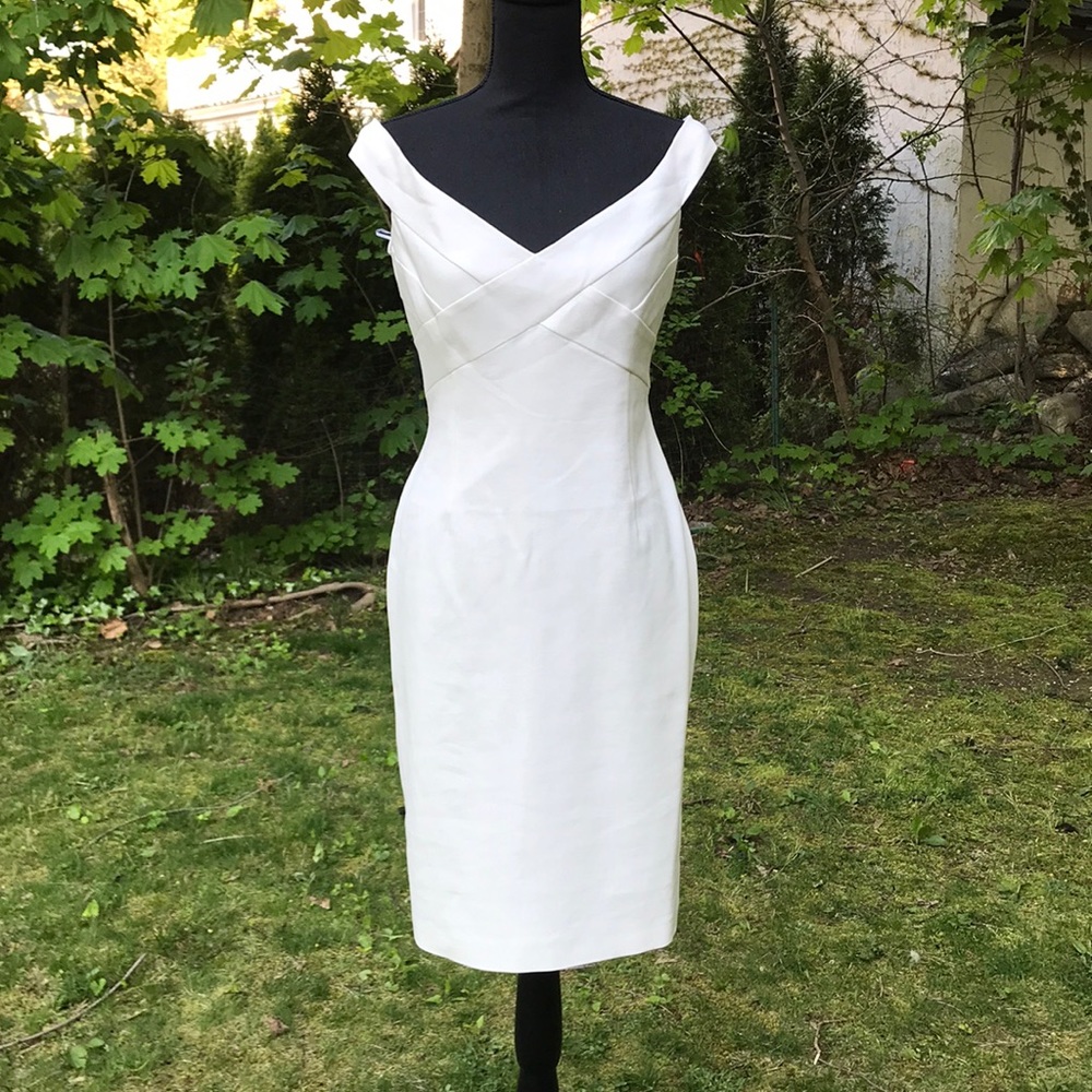 Nicholas cross front off the shoulder dress